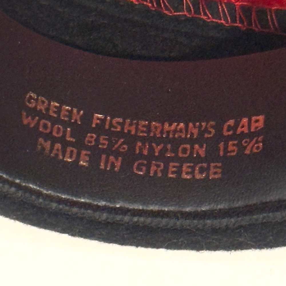 Vtg Authentic Goorin Bros Greek Fisherman Wool Sailor Cap Black Hat - Picture 8 of 11